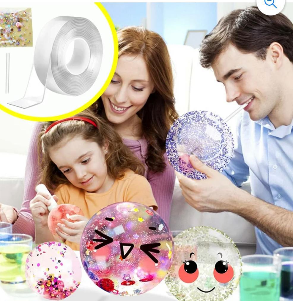 Cinta Magica Doble Faz 3mts Transparente