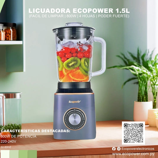 LICUADORA ALTA GAMA 800//1200 W ECOPOWER