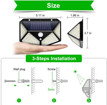 LAMPARA SOLAR CON SENSOR DE MOV. VK100