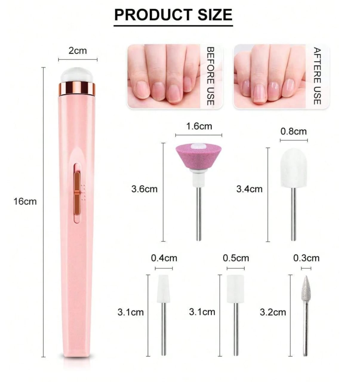 PULIDOR DE UÑAS RECARGABLE